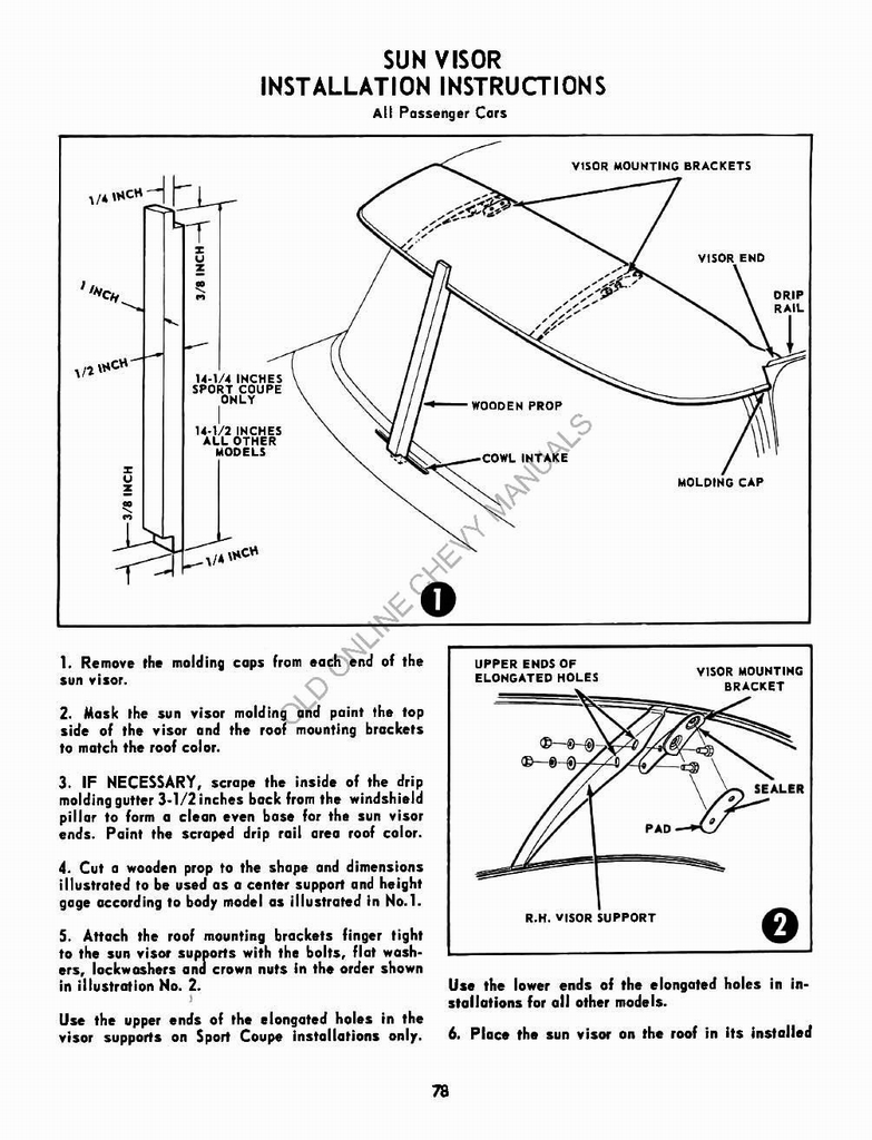 1955 Chevrolet Accessories Manual Page 50